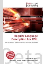 Regular Language Description For XML