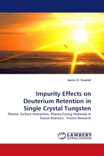 Impurity Effects on Deuterium Retention in Single Crystal Tungsten. Plasma–Surface Interaction, Plasma Facing Materials in Fusion Reactors - Fusion Research