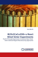 Bi2Sr2CaCu2O8+x React Wind Sinter Experiments. Proof of Principle Experiments to Examine React Wind Sinter Solenoid Magnet Manufacturing Approaches