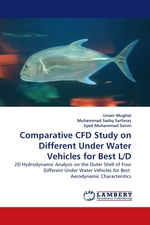 Comparative CFD Study on Different Under Water Vehicles for Best L/D. 2D Hydrodynamic Analysis on the Outer Shell of Four Different Under Water Vehicles for Best Aerodynamic Characterstics