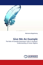 Give Me An Example. The Role of Example-Generation Tasks in Students Understanding of Linear Algebra