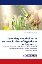 Secondary metabolites in cultures in vitro of Hypericum perforatum L. Secondary metabolite production in cultures in vitro of Hypericum perforatum L. Effects of different exogenous factors