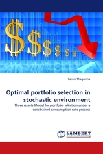 Optimal portfolio selection in stochastic environment. Three Assets Model for portfolio selection under a constrained consumption rate process