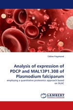 Analysis of expression of PDCP and MAL13P1.308 of Plasmodium falciparum. employing a quantitative proteomics approach based on SILAC