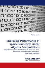 Improving Performance of Sparse Numerical Linear Algebra Computations. Algorithmic optimization techniques for sparse direct and sparse iterative numerical solvers of large linear equations