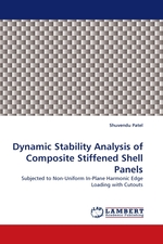 Dynamic Stability Analysis of Composite Stiffened Shell Panels. Subjected to Non-Uniform In-Plane Harmonic Edge Loading with Cutouts