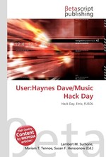 User:Haynes Dave/Music Hack Day