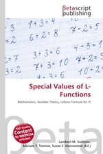 Special Values of L-Functions