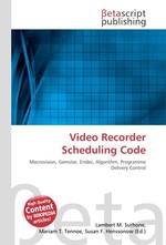 Video Recorder Scheduling Code