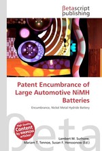 Patent Encumbrance of Large Automotive NiMH Batteries