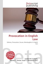 Provocation in English Law