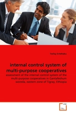 internal control system of multi-purpose cooperatives. assessment of the internal control system of the multi-purpose cooperatives in Gantafeshum woreda, eastern zone of Tigray, Ethiopia