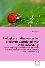 Biological studies on certian predators associated with some mealybugs. Studies on biological and life tables parameters of certain predacious insects which associated with some mealybugs