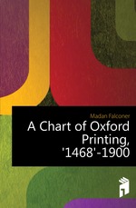 A Chart of Oxford Printing, `1468`-1900