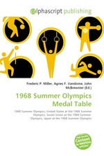 1968 Summer Olympics Medal Table