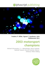 2003 motorsport champions