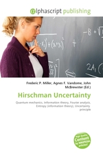Hirschman Uncertainty