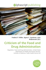 Criticism of the Food and Drug Administration