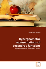 Hypergeometric representations of Legendres functions. Hypergeometric functions, series