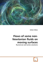 Flows of some non-Newtonian fluids on moving surfaces. Numerical and series solutions