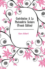 Contribution La Photomtrie Scolaire (French Edition)