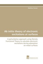 Ab initio theory of electronic excitations at surfaces. A perturbative approach using Density Functional Theory to calculate electronic excitations during adsorption on metal surfaces
