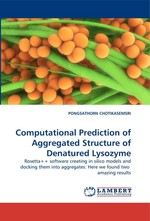 Computational Prediction of Aggregated Structure of Denatured Lysozyme. Rosetta++ software creating in silico models and docking them into aggregates. Here we found two amazing results