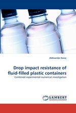 Drop impact resistance of fluid-filled plastic containers. Combined experimental-numerical investigation