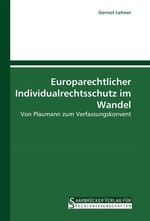 Europarechtlicher Individualrechtsschutz im Wandel. Von Plaumann zum Verfassungskonvent