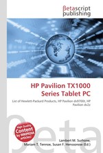 HP Pavilion TX1000 Series Tablet PC