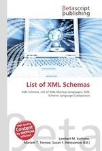 List of XML Schemas