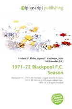 1971–72 Blackpool F.C. Season