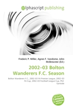 2002–03 Bolton Wanderers F.C. Season