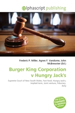 Burger King Corporation v Hungry Jacks