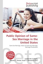 Public Opinion of Same-Sex Marriage in the United States