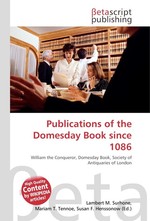 Publications of the Domesday Book since 1086