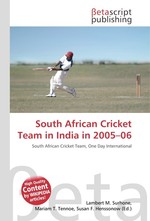 South African Cricket Team in India in 2005–06