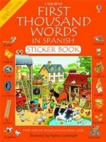First 1000 Words in Spanish - sticker book  PB