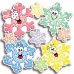 Accent Punch-Outs Colorful Snowflakes (72 pieces)