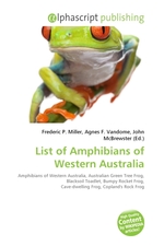 List of Amphibians of Western Australia