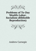 Problems of To-Day Wealth-Labor-Socialism (Bibliolife Reproduction)