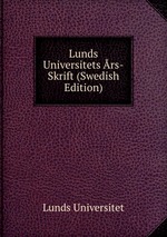 Lunds Universitets rs-Skrift (Swedish Edition)
