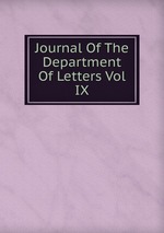 Journal Of The Department Of Letters Vol IX