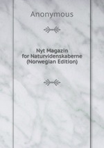 Nyt Magazin for Naturvidenskaberne (Norwegian Edition)