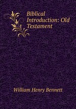 Biblical Introduction: Old Testament
