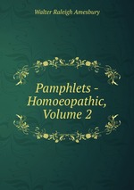 Pamphlets - Homoeopathic, Volume 2