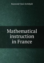 Mathematical instruction in France