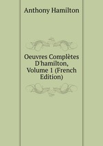 Oeuvres Compltes D`hamilton, Volume 1 (French Edition)