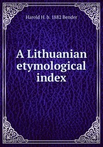 A Lithuanian etymological index