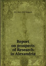 Report on prospects of Research in Alexandria